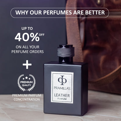 Pramilla’s Leather Parfum – Bold & Powerful Luxury Fragrance
